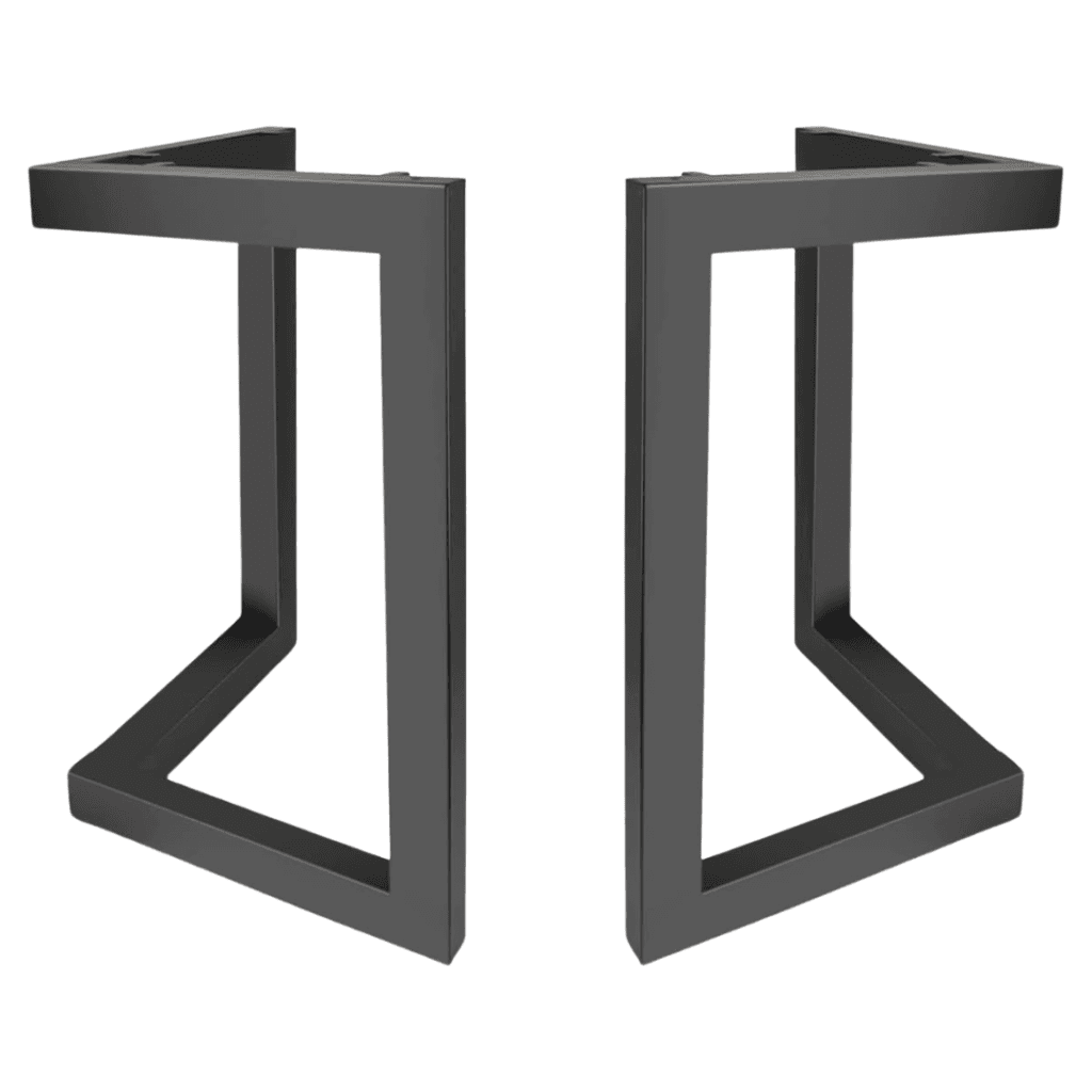 Decimus - Coppia di gambe in ferro per tavoli, perfette per arredamenti industriali e moderni.