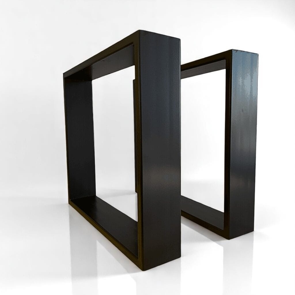 Gambe in ferro rettangolari viste di lato - Decimus