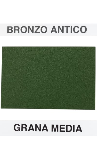 Finitura Bronzo Antico grana media per gambe in ferro per tavoli, vista ravvicinata