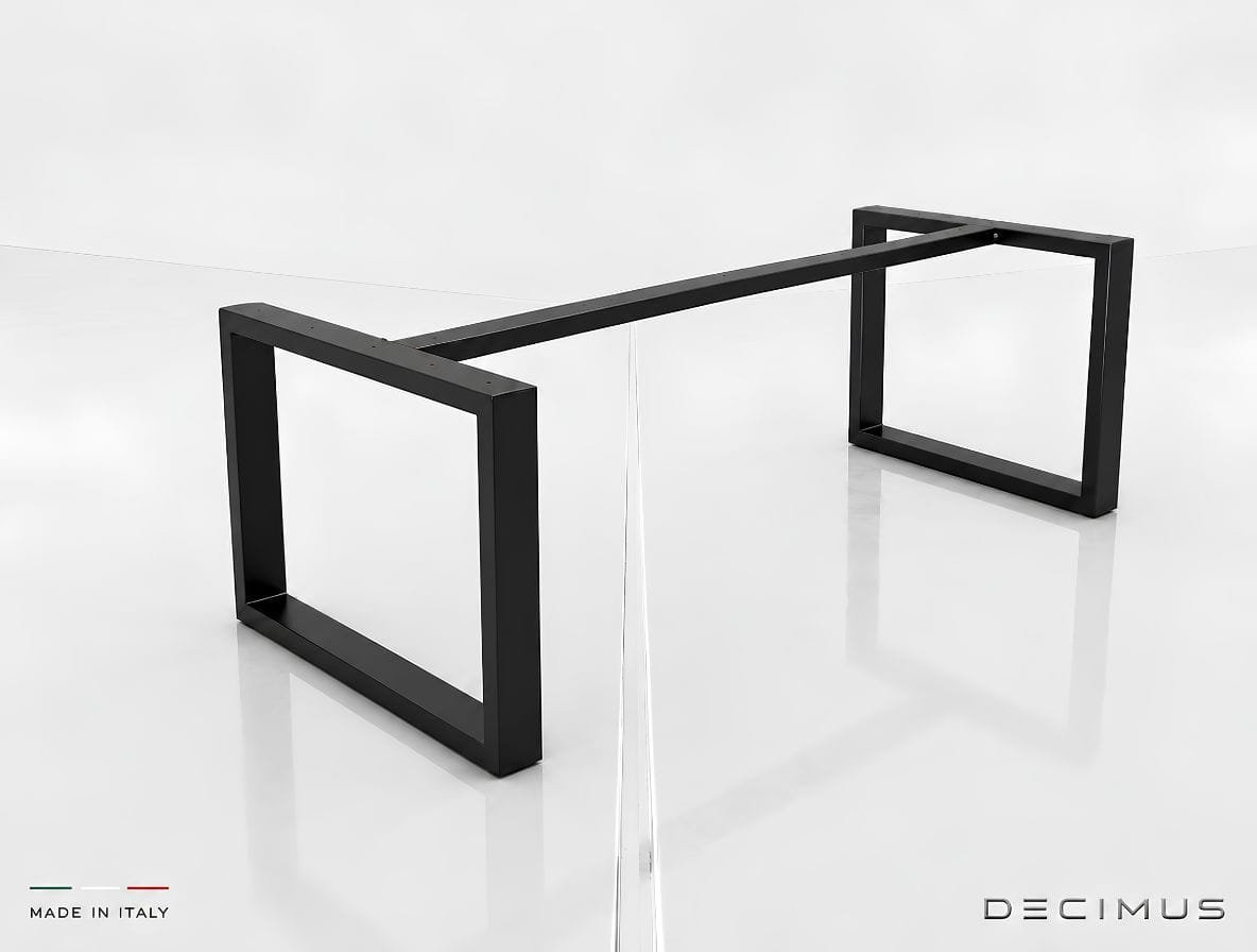 Structure rectangulaire à barre unique Decimus, finition noire
