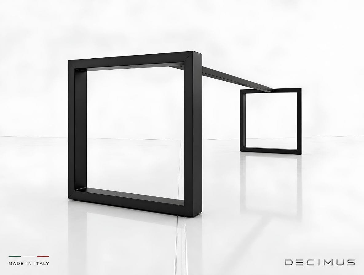 Estructura rectangular de hierro Decimus con barra simple